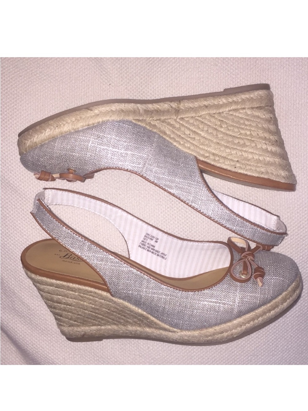 BASS slingback wedges